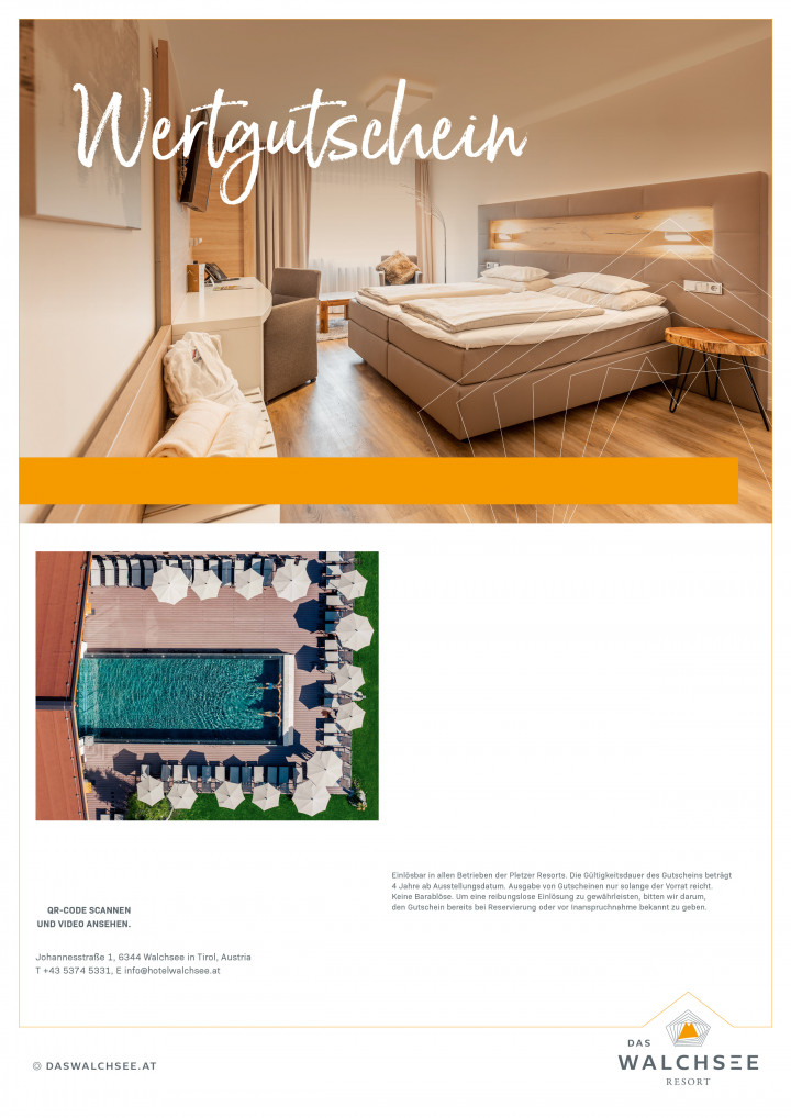 Das Walchsee Wertgutschein